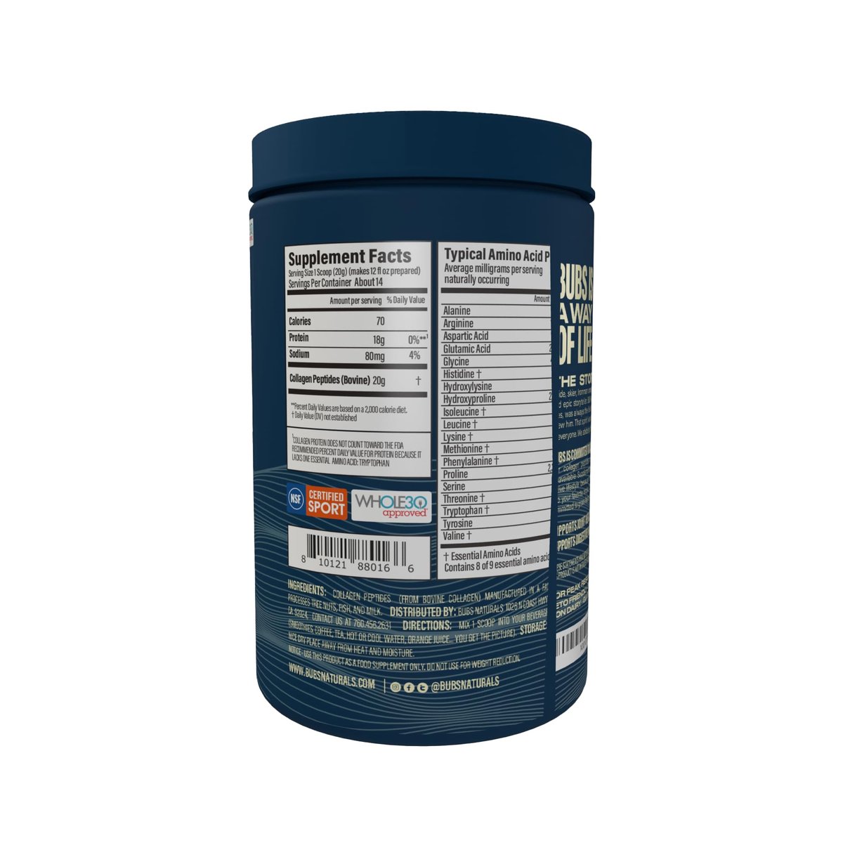 BUBS Naturals Unflavored Collagen Peptides – Easy to Use: Simply mix one scoop into your favorite beverage or – Image 17