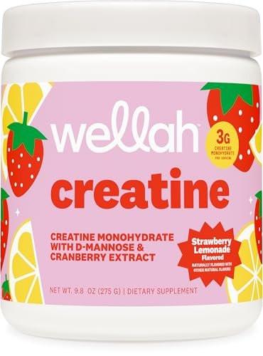 Wellah Creatine for Women - Creatine Monohydrate with Dandelion & Cranberry Extract (50 Servings, Strawberry Lemonade) - görsel 12