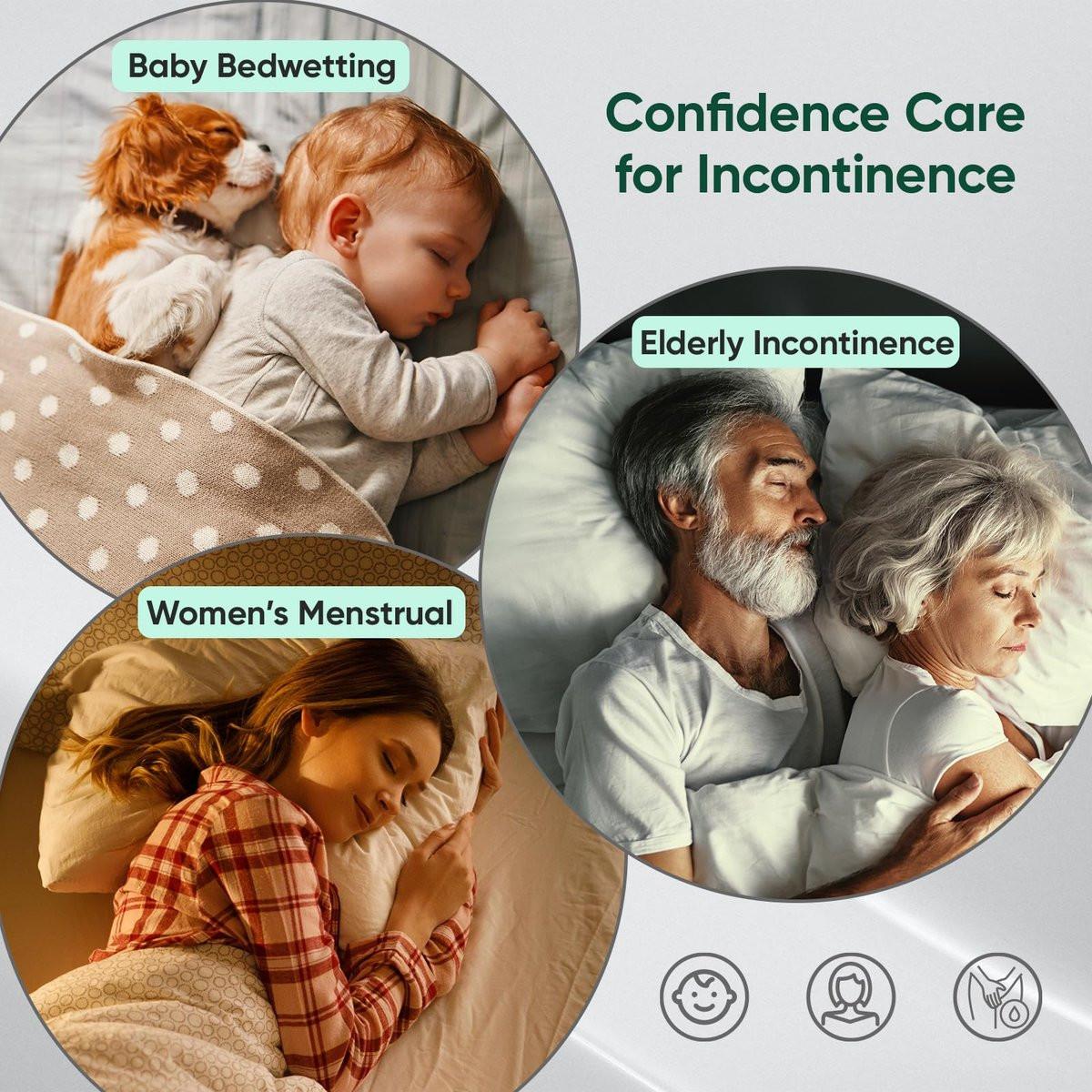 Bed Pads Washable Waterproof, Queen (60" x 36", Pack of 1) Incontinence Bed Pads & Pee Pads, Perfect for Kids, Adults and Elderly - görsel 6