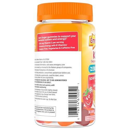 Emergen-C Zero Sugar Immune Support Kidz Gummies 36 Count - görsel 8