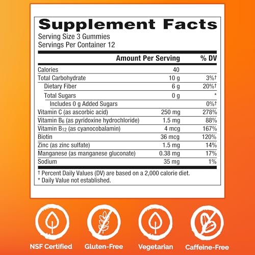 Emergen-C Zero Sugar Immune Support Adult Gummies - 36 Count - görsel 14