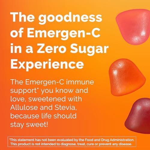 Emergen-C Zero Sugar Immune Support Adult Gummies - 36 Count - görsel 6