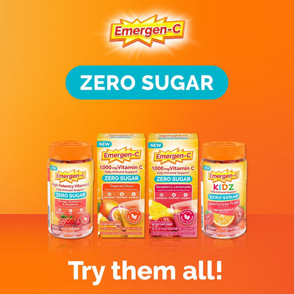 Emergen-C Zero Sugar Immune Support Adult Gummies - 36 Count