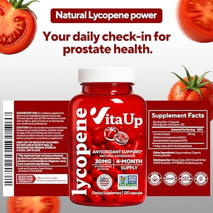 VitaUp Lycopene Supplements for Men – USA – Natural Tomato Extract: Our lycopene is sourced from natural tomato – Image 16