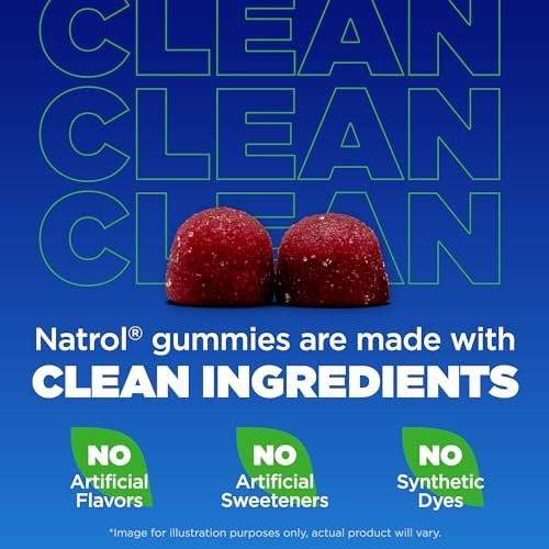 Natrol Kids Magnesium Citrate Gummies, Gently Calm and Relax Little Minds and Bodies, Plus Support Healthy Muscle Relaxation and Function, 30 Razzilicious Gummies, Up to a 30 Day Supply - görsel 8