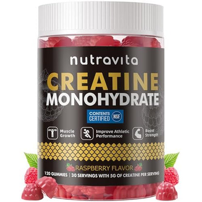 Nutravita Creatine Monohydrate Gummies for – 120 Count: Long-lasting supply; 120 gummies per bottle for – Image 14