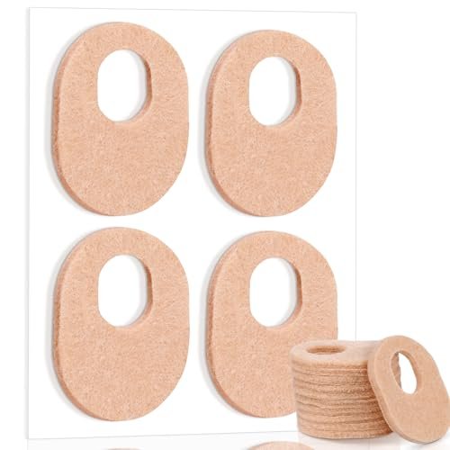 WILLBOND 48 Pack Callus Pads Soft 1/4" Thick Oval Shape Corn Pads 1/8" Felt Callus Cushions Adhesive Corn Protectors for Men Women Feet Toes Pain Relief (Nude, 1/8 Inch) - görsel 7