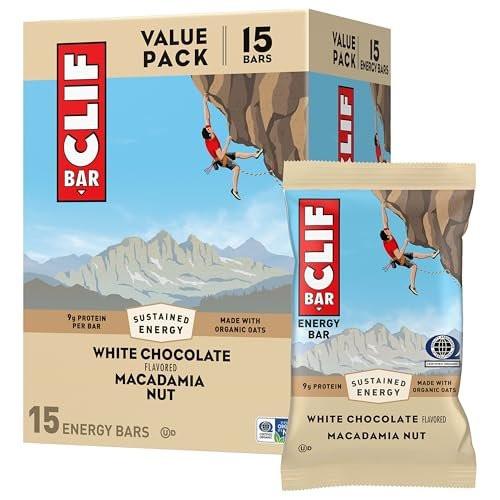 CLIF BAR - Energy Protein Bars - White Chocolate Macadamia Nut - Made with Organic Oats - Non-GMO - (15 Pack) - görsel 14