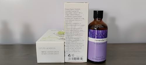 Lavender 3.38fl.oz Essential Oil, PHATOIL Aromatherapy Essential Oils for Diffuser, Humidifier, Perfect for DIY Soap, Candle, Bath Bombs Making (100ml) - görsel 2