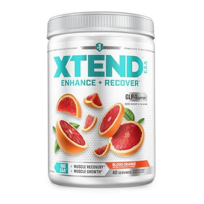 Xtend EAA + BCAA Powder for Muscle Recovery & Lean Muscle Growth, 9 Essential Amino Acids for Intra Workout or Post Workout Recovery, 10g EAAs Per 2 Servings, Blood Orange 40 Servings