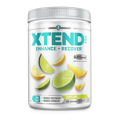Xtend EAA + BCAA Powder for Muscle Recovery & Lean Muscle Growth, 9 Essential Amino Acids for Intra Workout or Post Workout Recovery, 10g EAAs Per 2 Servings, Lemon Lime 40 Servings