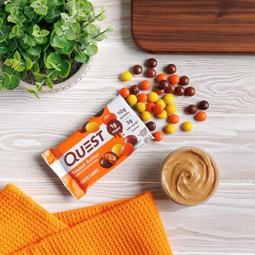 Quest Nutrition Coated Candies, Peanut Butter, 1g Sugar, 10g Protein, 4g Net Carbs, Gluten Free, Keto Friendly, 4 Count - görsel 8