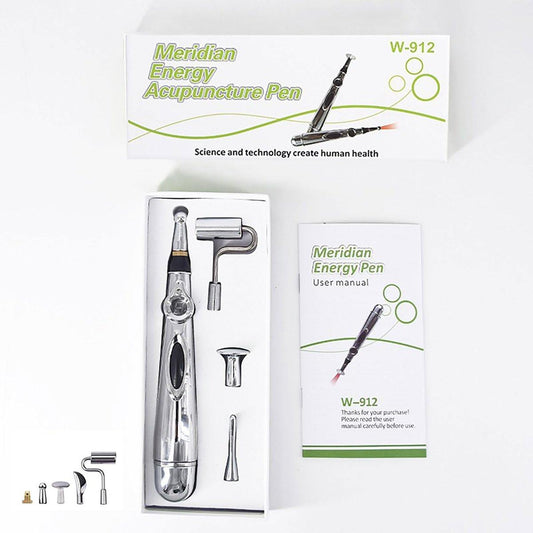 Acupuncture Pen, Electronic Acupuncture Pen Therapy, Energy Massage Tools, Suitable for Women & Men (5-in-1)