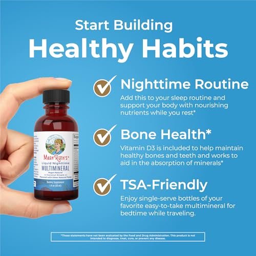 MaryRuth's Liquid Nighttime Multimineral – Servings per Container: 8 – Image 10