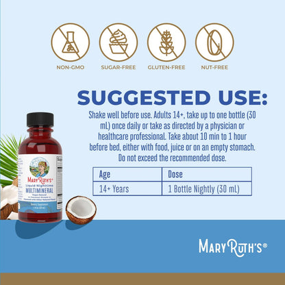 MaryRuth's Liquid Nighttime Multimineral – Liquid Format: Easy to swallow and quickly absorbed by the body, ideal – Image 5