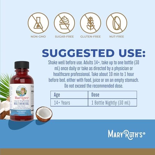 MaryRuth's Liquid Nighttime Multimineral – Travel-Friendly: Convenient single-serve packs are perfect for travel, – Image 6