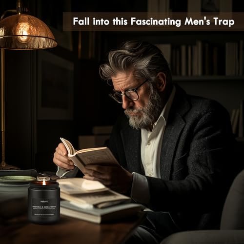 Scented Candles Set | Men Candle Set, – Four Distinct Fragrances: Enjoy a variety of manly scents: Leather (rugged – Image 7
