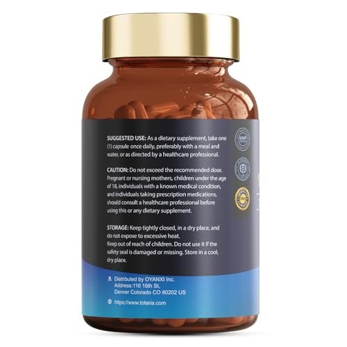 Totaria Magnesium Complex 700mg 12 in 1 Magnesium Supplement with Glycinate Citrate Malate Oxide Taurate Aspartate Orotate Magnesium Relaxation, Muscle, Heart Support, Vegan 120 Capsules - görsel 9