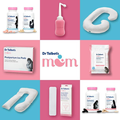 Dr. Talbot's Mom Postpartum Ice Pads for Pain Relief - 8-Pack - 2-in-1 Absorbent Postpartum Pads for Women After Birth