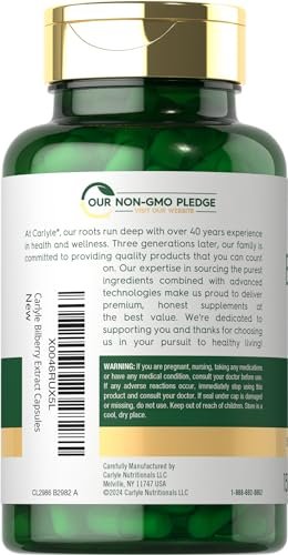 Carlyle Bilberry Extract Capsules | 150 Count | Vegetarian, Non-GMO, Gluten Free Fruit Supplement - görsel 6