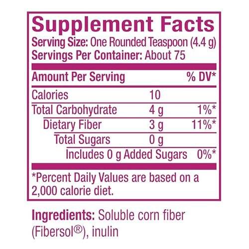 Metamucil Fiber Supplement, Unflavored Clear – Item Weight: 0.901 pounds. – Image 7