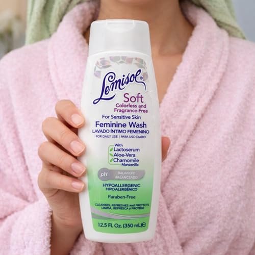 Lemisol Soft Feminine Wash, Fragrance-Free for Sensitive Skin, pH Balanced, Odor Control, 12.5 Fl Oz Bottle (Pack of 1) - görsel 15