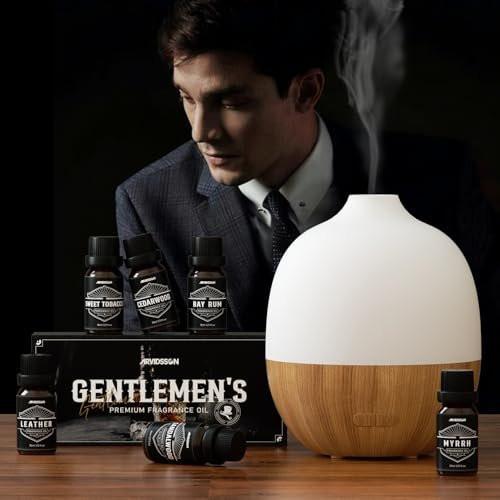 Essential Oils for Men, ARVIDSSON Masculine Essential Oils, Manly Fragrance Oils for Diffuser, Sandalwood, Cedarwood, Leather, Sweet Tobacco, Bay Rum, Myrrh, Gift for Men - görsel 12