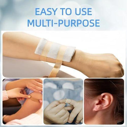 NBLEISHI Hypoallergenic Soft Paper Medical Tape, 1/2inch X 10.94Yards (6 Rolls), Self Adhesive Tan Surgical Tape, Breathable and Medical Grade, Perfect for Sensitive Skin Wound Care, Individually Pack