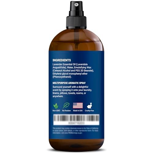 Lavender Linen Spray 8 fl oz - Refreshing Fabric Refresher & Pillow Spray for Bedding, Bed Sheets & Room - Soothing Room Mist - Nexon Botanics - görsel 2