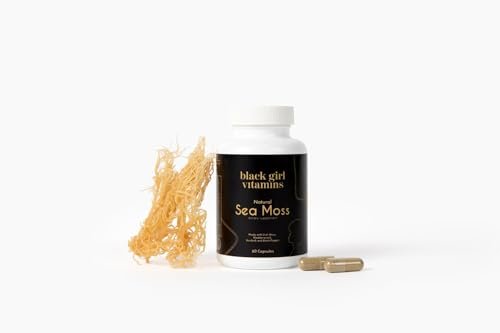 Black Girl Vitamins Organic Sea Moss Capsules – 92 Minerals Superfood Supplement | Vegan Sea Moss Pills for Thyroid, Digestive & Immune Support | Black-Owned, Non-GMO - görsel 8