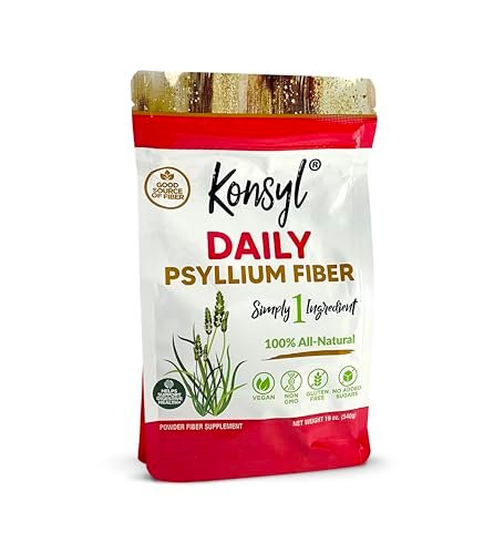Konsyl Daily Psyllium Fiber Powder - 19oz, – Unflavored and Versatile: The neutral taste mixes easily with water, – Image 15