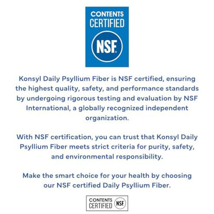 Konsyl Daily Psyllium Fiber Powder - 19oz, – Pure Psyllium Husk: Each serving delivers 100% psyllium husk fiber, – Image 1