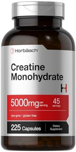 Horbäach Creatine Monohydrate | 5g | 225 Capsules | Non-GMO, Gluten Free Supplement - görsel 12