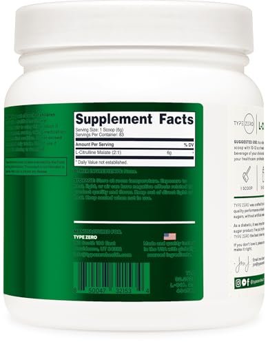 Type Zero Clean L-Citrulline Malate 2:1 – Servings: 83 servings per container – Image 7
