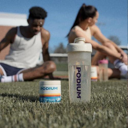 Podium Nutrition Training Salt + Electrolytes Powder, Strawberry, Post Workout Hydration & Muscle Recovery Support, Electrolyte Drink, Magnesium, Potassium, Calcium & Sodium Salts, 30 Servings