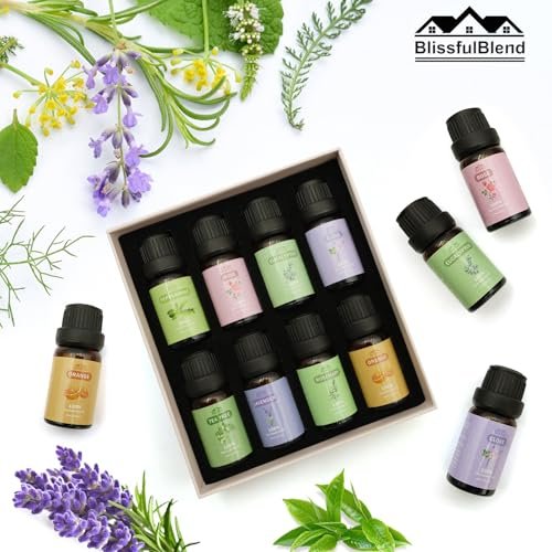 8 Pcs Pure Essential Oils Set for Diffuser, Home Care, Candle, Soap, Clean, Perfume, Laundry - Peppermint, Lavender, Rose, Clove-Organic Aromatherapy for Women and Mom Gift 10ml Each Mother's Day - görsel 14