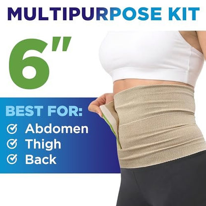 Elastic Bandage Wrap - 6” (10pk) - Strong – Versatile Use: Perfect for first aid, sports injuries, post-surgery – Image 5
