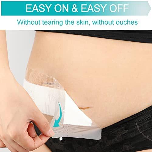 Waterproof Incision Bandages for Large Wounds Knee Hip Replacement Adhesive Island Dressing Bandage Tape Post Surgical Shower Protector, No Glue On Center 4 x 10 Inch (Pack of 14) - görsel 6