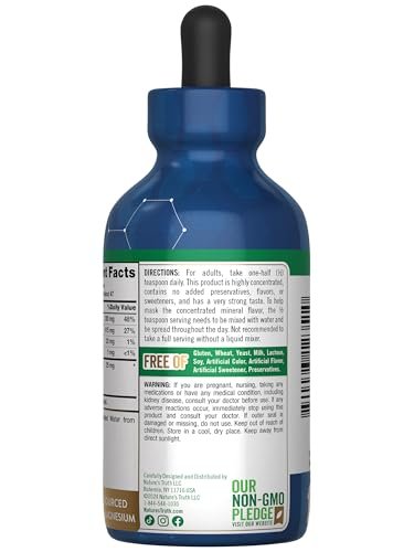 Nature's Truth Ionic Magnesium Liquid Drops | with Electrolytes & Trace Minerals Complex | 200mg | 4 Fluid Ounces | Vegan, Non-GMO & Gluten Free Supplement - görsel 11
