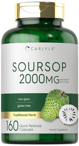 Carlyle Soursop Leaves | 160 Capsules | Traditional Herb | Non GMO, Gluten Free Supplement - görsel 13