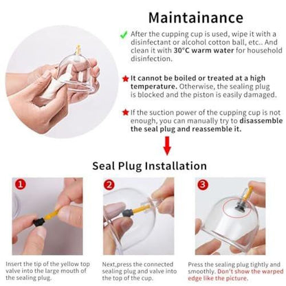 DEFUNX Cupping Set, 19 Cups Cupping Kit for Massage Therapy, Cupping Therapy Set with Pump for Back Massage, Pain Relief, Physical Therapy