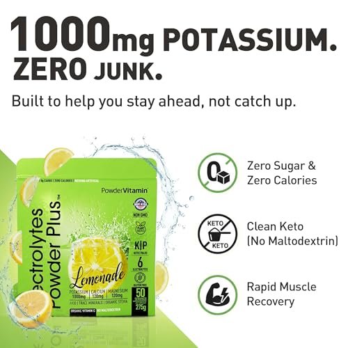 Electrolytes Powder Plus (50 Servings), 0 – Calcium & Magnesium : 120mg calcium and 120mg magnesium contribute to – Image 4
