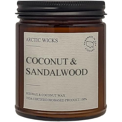 Arctic Wicks Scented Coconut Beeswax Candles – Non-Toxic Clean Burn: Free from parabens, phthalates, and synthetic – Image 2