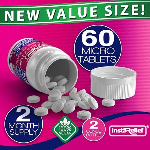 InstaRelief® Hair Growth with Lustriva® - Clinically Shown to Grow Thicker, Healthier Hair in 3 Weeks, Reduce Wrinkles and Fine Lines, with Biotin, Silicon, and Arginine, 60 Tablets - görsel 13