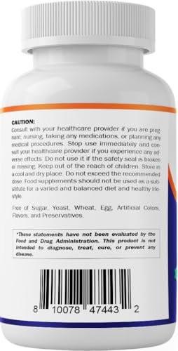 Vitamatic Alpha Lipoic Acid 1200mg Per Serving, 120 Capsules - Gluten Free, Vegetarian Capsules, Soy Free & Non-GMO - görsel 12