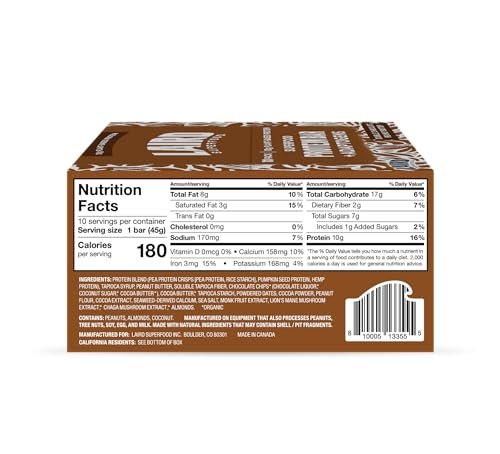 Laird Superfood Functional Protein Bars, – Protein Source: Pea protein blend – Image 8