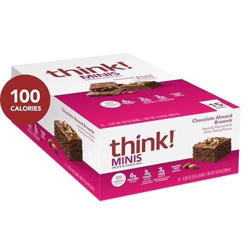 think! Minis, Chocolate Almond Brownie, 15 Count - görsel 3