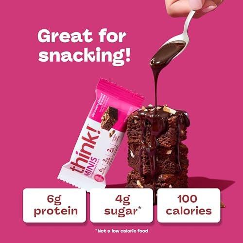 think! Minis, Chocolate Almond Brownie, 15 Count - görsel 8