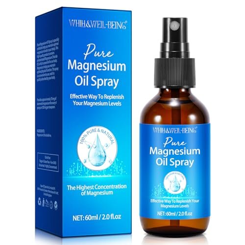 Magnesium Spray, Pure Magnesium Oil Spray for Feet, Natural Ingredient in Glass Bottle, Easy to Absorb and Use 1Pack - görsel 2