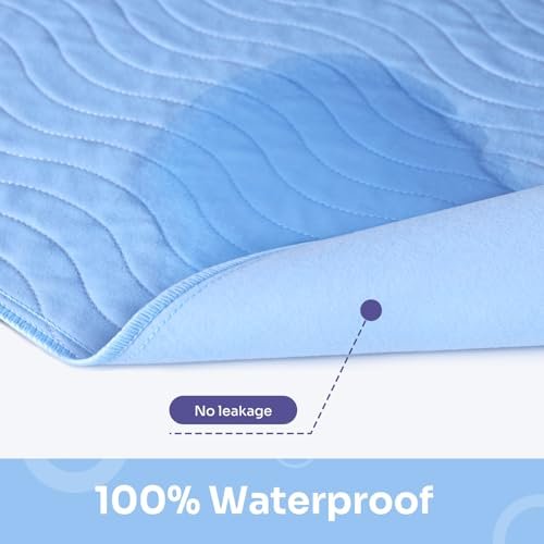 Conkote® Washable Underpads, 34" x 36" (Pack of 4), Waterproof Protective Pad for Bed, Couch, Sofa, Floor, Reusable Bedwetting Incontinence Pads for Kids, Adults, Elderly, and Pets - görsel 8